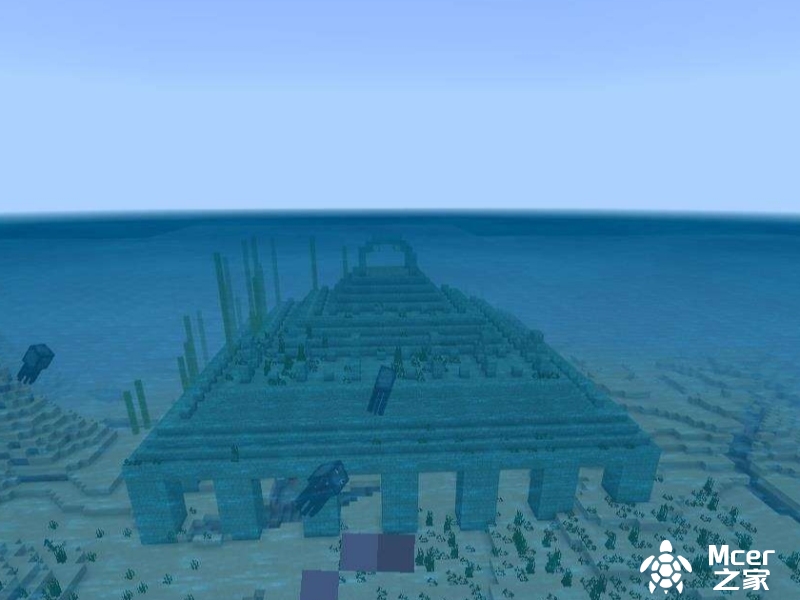 我的世界海底神殿抽干方法介绍